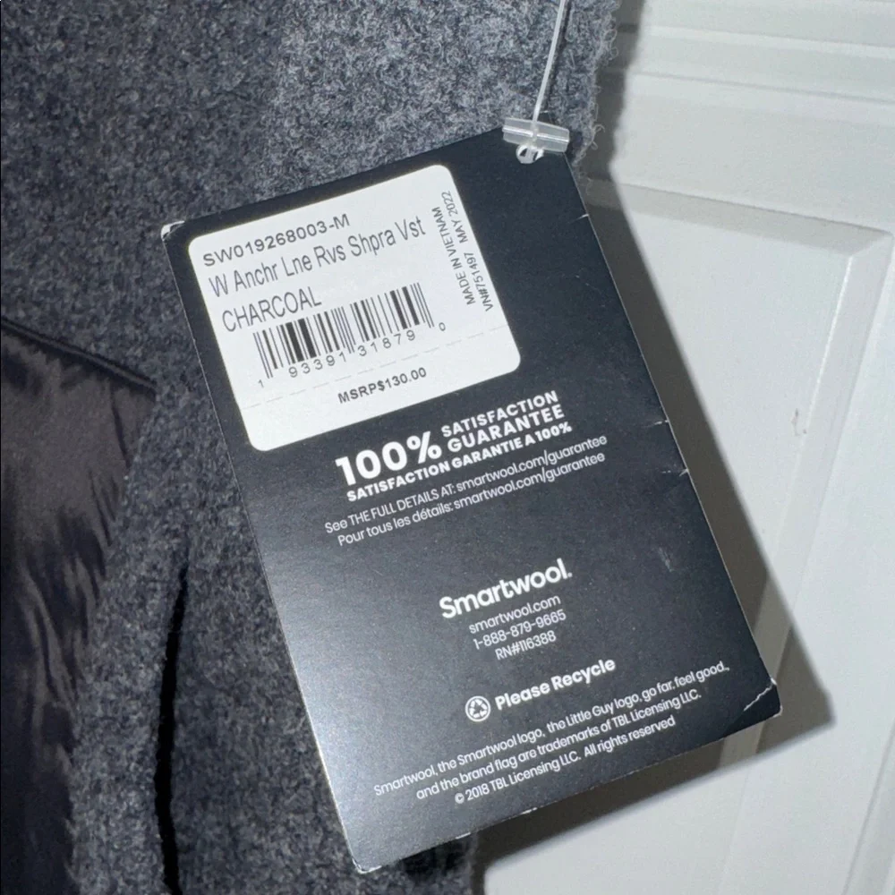 Smartwool Anchor Line Sherpa Reversible Vest NWT! - Picture 3 of 8